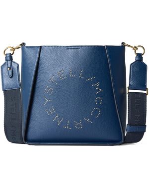 Stella McCartney Solid Colour Shoulder Bag - Blue