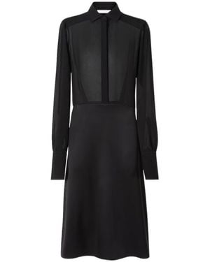 Fendi Silk Georgette Dress - Black