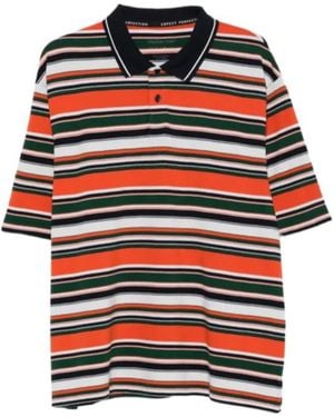 Martine Rose Stripe Logo Polo Shirt - Multicolour