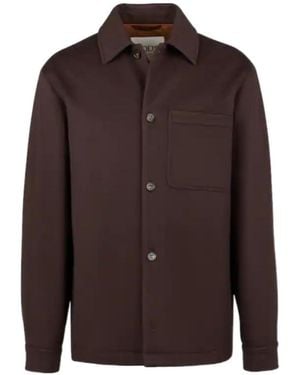 Tod's Drap Shirt Jacket - Brown