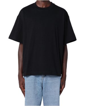 Séfr Cotton Crew-Neck T-Shirt - Black