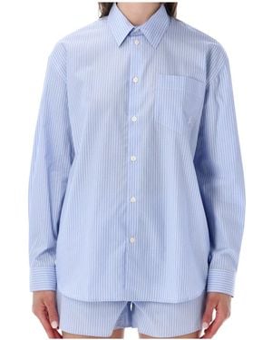 Sporty & Rich Striped Long Sleeved Shirt - Blue