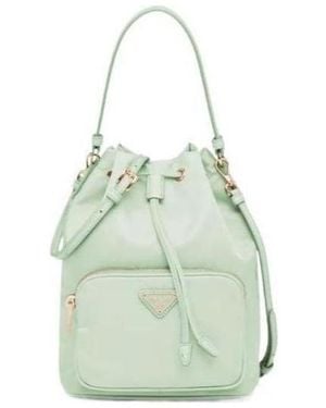 Prada Duet Bucket Shoulder Bag - Green