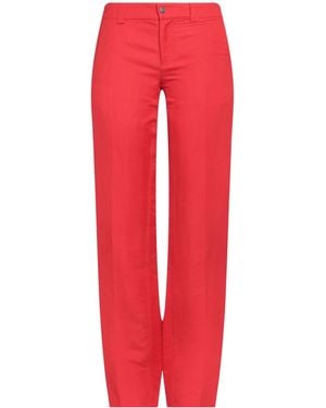 Burberry Straight-Leg Pants - Red