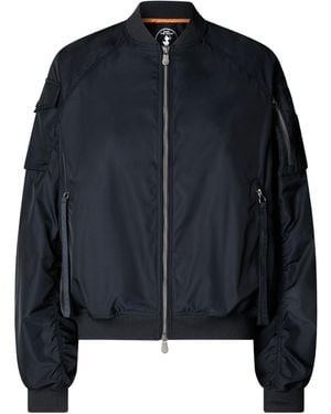 Save The Duck Zip Pocket Bomber Jacket - Blue