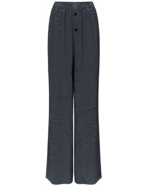 MM6 by Maison Margiela Satin Trousers - Blue