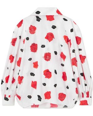 Marni Oversized Poplin Blouse - Red