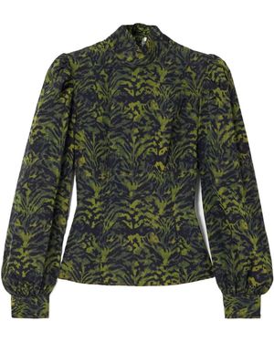 Ulla Johnson Giorgia Printed Shirt - Green