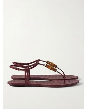 Gucci Thong Sandals - Brown