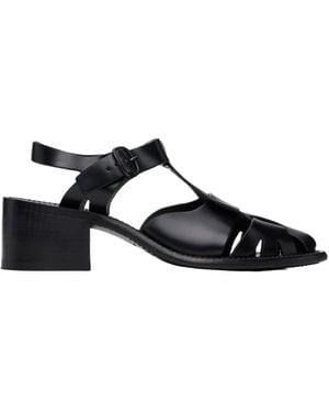 Hereu Pesca 60Mm Leather Sandals - Black