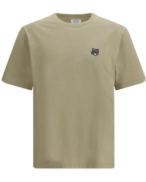 Maison Kitsuné Maison Kitsuné Fox Head Comfort T-Shirt - Green