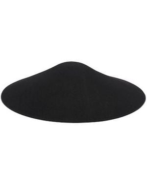 Jacquemus Solid Wool Hat - Black