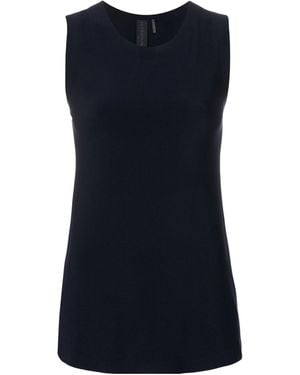 Norma Kamali Sleeveless Round-Neck Top - Blue