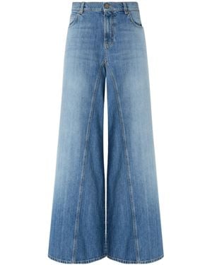 Pinko Super Wide-Leg Flared Jeans - Blue