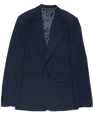 Acne Studios Notched-Lapel Jacket - Blue