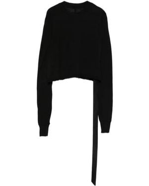 Rick Owens Crewneck Long-Sleeve Sweater - Black