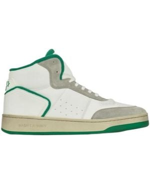 Saint Laurent Sl/80 Lace-Up Sneakers - Green