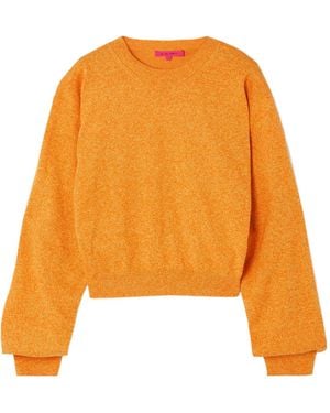 The Elder Statesman Solid-Color Long-Sleeve Jumper - Orange