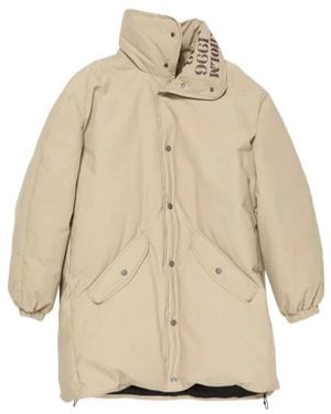Acne Studios Button Padded Parka - Natural