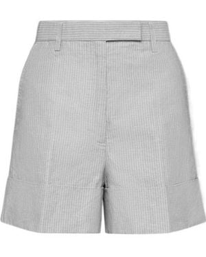 Thom Browne Pinstripe Shorts - Grey