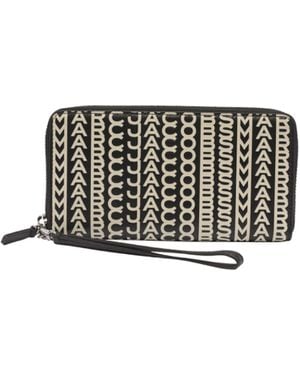 Marc Jacobs The Monogram Zip-Around Continental Wallet - White