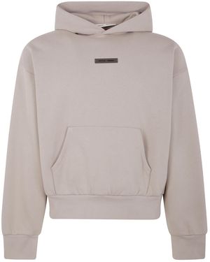 Fear Of God Classic Fit Fleece Hoodies - Grey