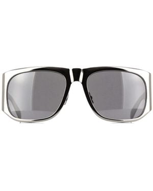 Saint Laurent Eyewear Square Frame Sunglasses - Metallic