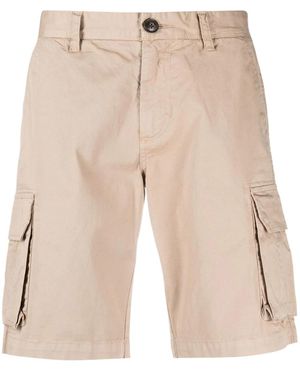 Sun 68 Pocket-Detail Cargo Shorts - Natural