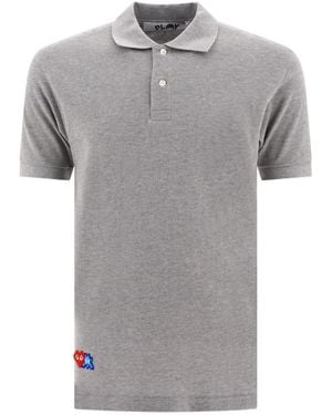 COMME DES GARÇONS PLAY Short-Sleeved Polo Shirt - Grey