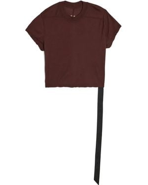 Rick Owens Cropped Small Level T-Shirt - Purple