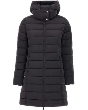 Save The Duck Quilted Hooded Coat - Blue