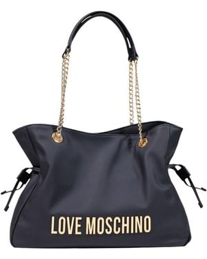 Moschino Dual-Handle Shoulder Bag - Blue