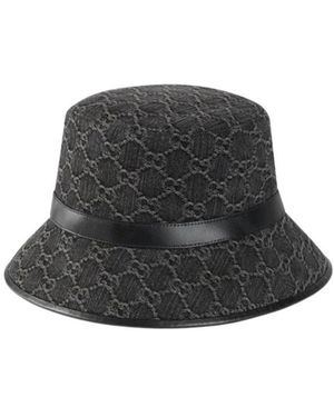 Gucci Monogrammed Bucket Hat - Black