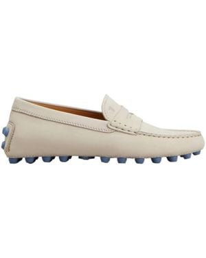 Tod's Round Toe Flat Shoes - Gray