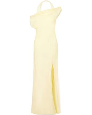 SIR. Strope Silk-Chiffon Gown - Metallic