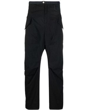 Stone Island Snow Straight-Leg Cargo Trousers - Black