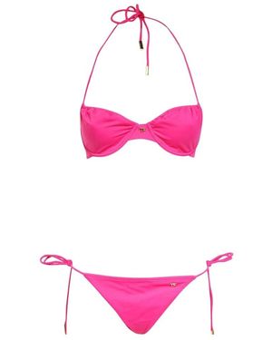 Tom Ford Neck Split Swimsuit - Pink