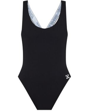Off-White c/o Virgil Abloh Logo-Appliqué Swimsuit - Black