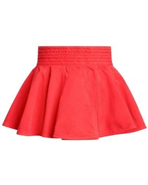 Alaïa Denim Peplum Belt - Red