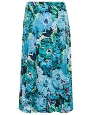 Stella McCartney Floral Midi Skirt - Blue