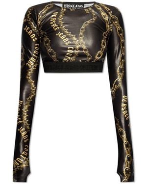Versace Jeans Couture Couture Chain Print Sweater - Black