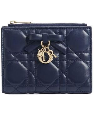 Dior Lady Dahlia Wallet - Blue