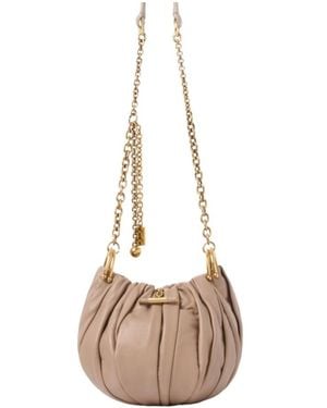 Chloé Chloé Plissé Clutch Bag - Natural