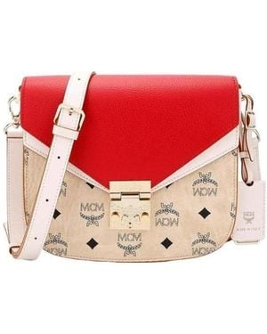 MCM Small Color Satchel - Red