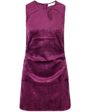 Christopher Esber Loophole Cut-Out Mini Dress - Purple