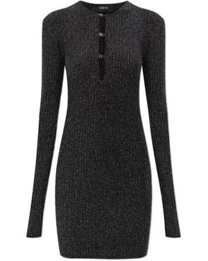 Amiri Lurex Thread Mini Dress - Black