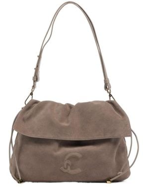 Coccinelle Flap Shoulder Bag - Grey