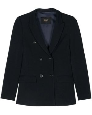 Seventy Double-Breasted Blazer - Blue