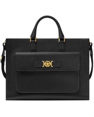Versace Medusa Biggie Briefcase - Black