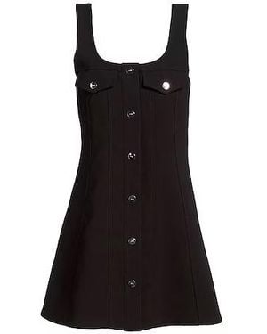 Ganni Sleeveless Solid Color Dress - Black